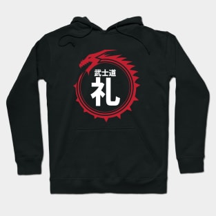 Doc Labs - Dragon / Bushido - Respect (礼) (White/Red) Hoodie